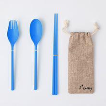 Load image into Gallery viewer, S+ Cutlery Light | 3 in 1 Glass Fiber Cutlery Set (White)