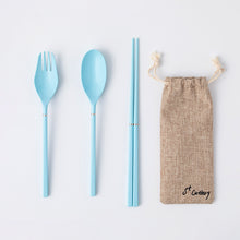 Load image into Gallery viewer, S+ Cutlery Light | 3 in 1 Glass Fiber Cutlery Set (White)